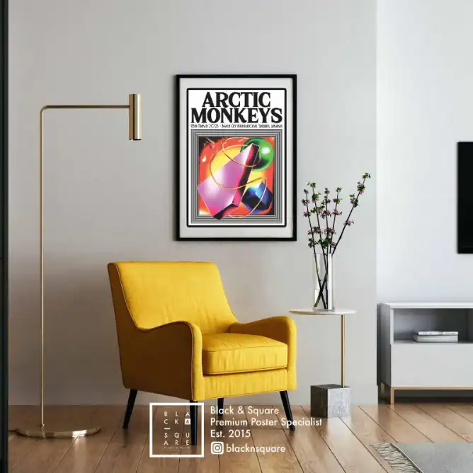 Poster blacknsquare - arctics monkeys poster dan sofa kuning
