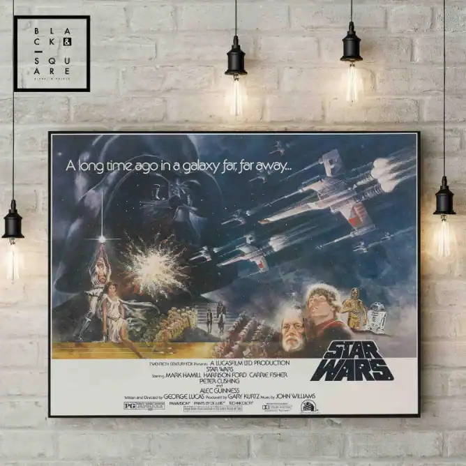 Poster blacknsquare - star wars a long time ago in a galaxy far away