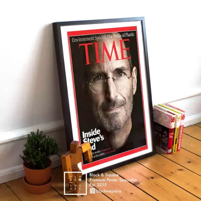 Poster blacknsquare - time inside the steve jobs