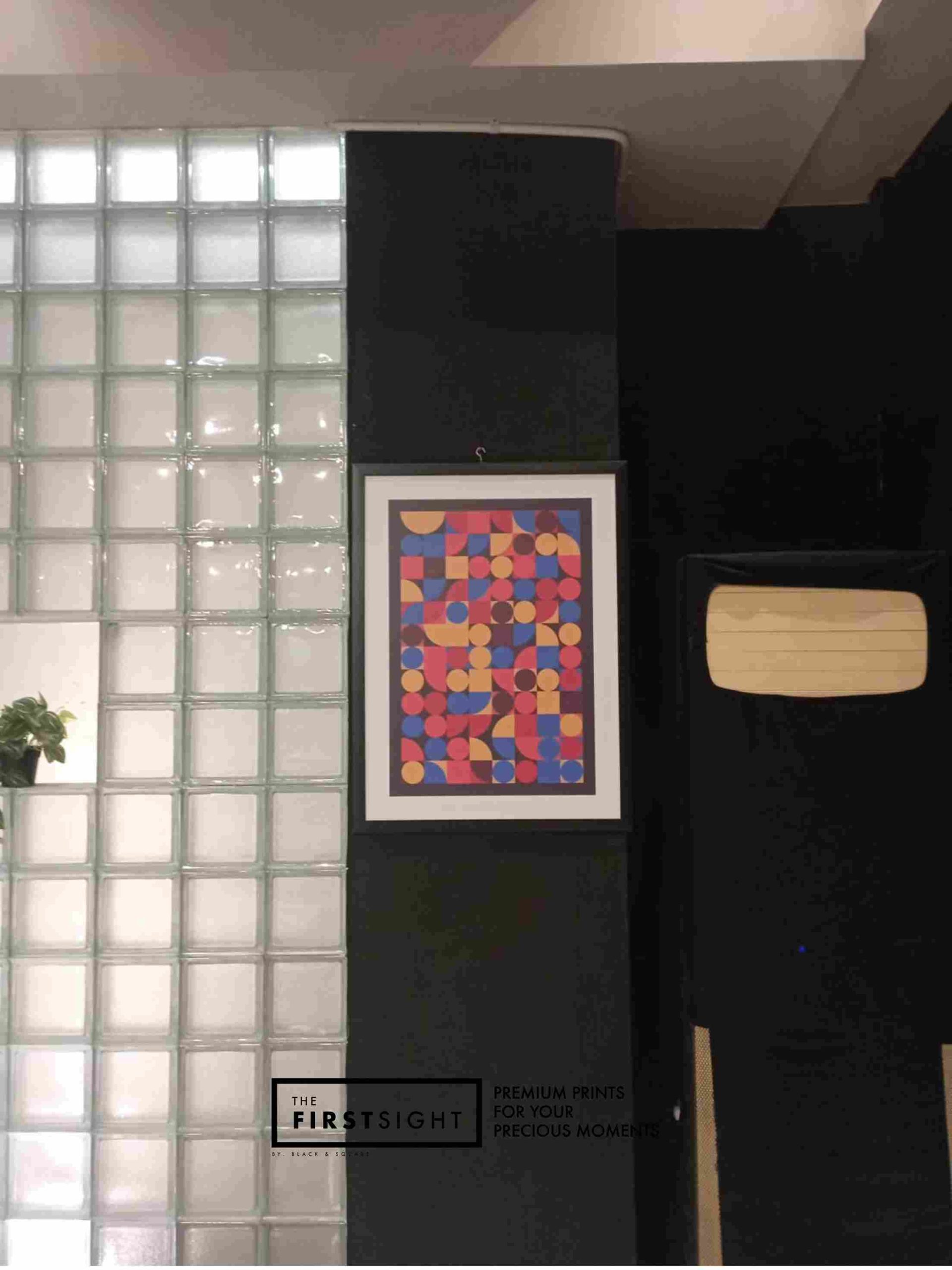project blacknsquare - slab steak lab bintaro fiber frame tembok